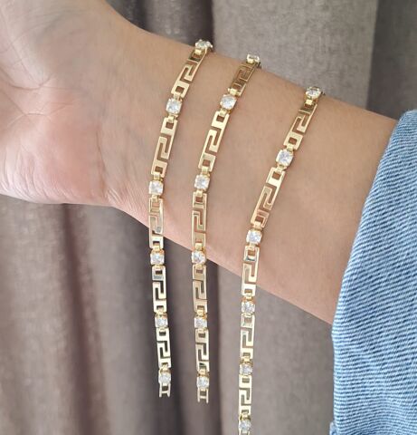 14 AYAR ALTIN RENGİ XUPİNG BİLEKLİK