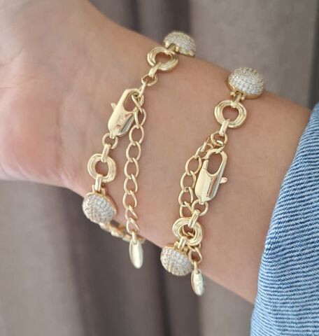 14 AYAR ALTIN RENGİ XUPİNG BİLEKLİK