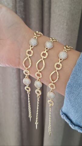 14 AYAR ALTIN RENGİ XUPİNG BİLEKLİK