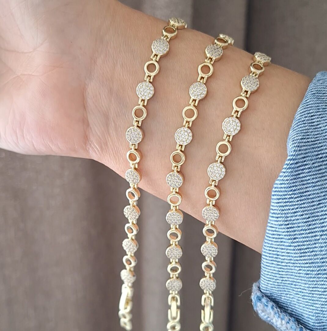 14 AYAR ALTIN RENGİ XUPİNG BİLEKLİK