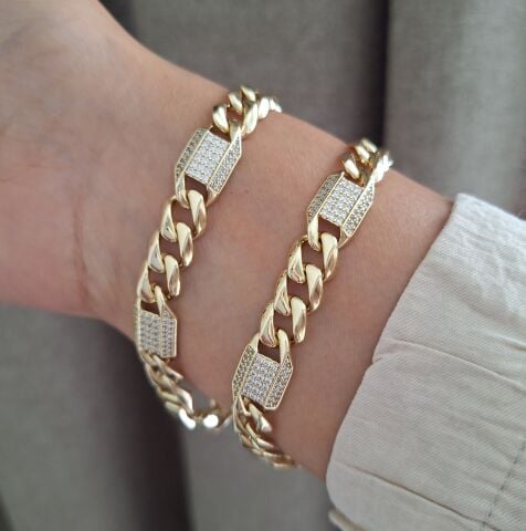 14 AYAR KAPLAMA XUPİNG TAŞLI BİLEKLİK