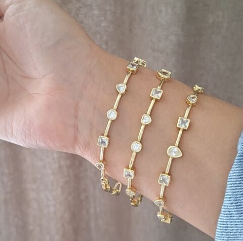 14 AYAR ALTIN RENGİ XUPİNG BİLEKLİK