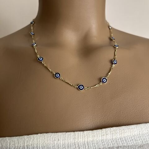 XUPİNG 45CM NAZARLI KOLYE