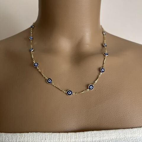 XUPİNG 45CM NAZARLI KOLYE