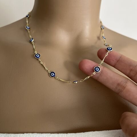 XUPİNG 45CM NAZARLI KOLYE