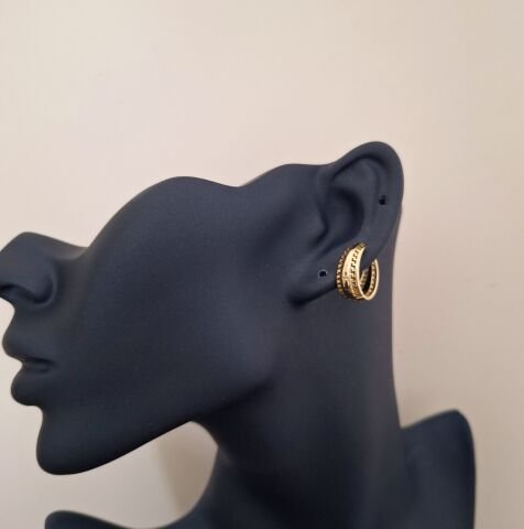 14 AYAR ALTIN RENGİ TAŞSIZ XUPİNG KÜPE