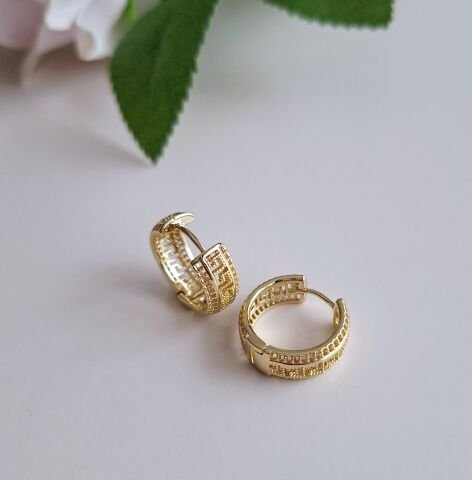 14 AYAR ALTIN RENGİ TAŞSIZ XUPİNG KÜPE