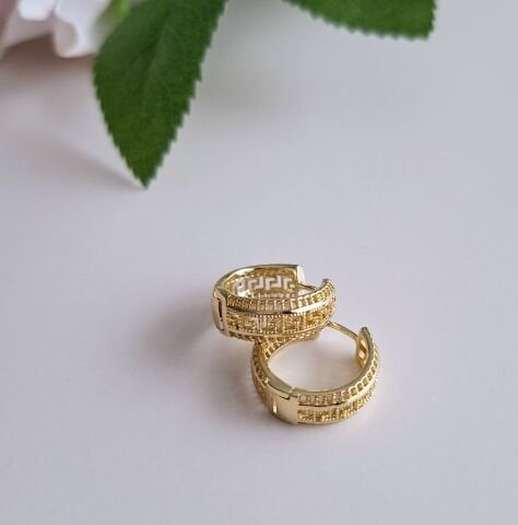 14 AYAR ALTIN RENGİ TAŞSIZ XUPİNG KÜPE