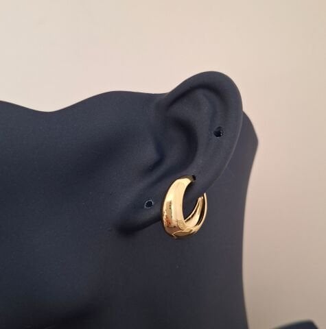 14 AYAR ALTIN RENGİ TAŞSIZ XUPİNG KÜPE