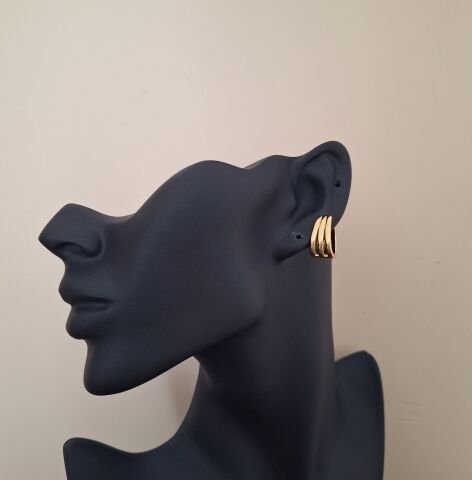 14 AYAR ALTIN RENGİ TAŞSIZ XUPİNG KÜPE