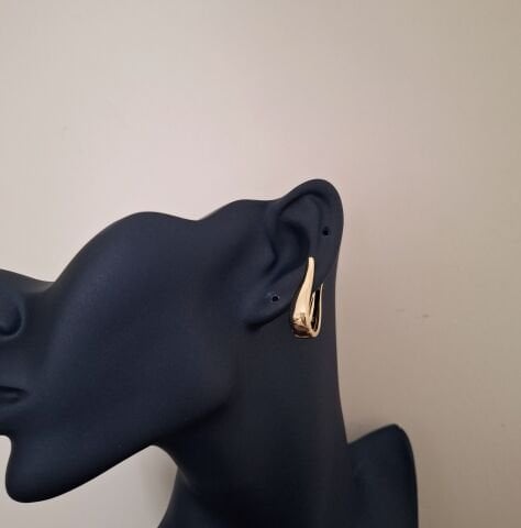 14 AYAR ALTIN RENGİ TAŞSIZ XUPİNG KÜPE