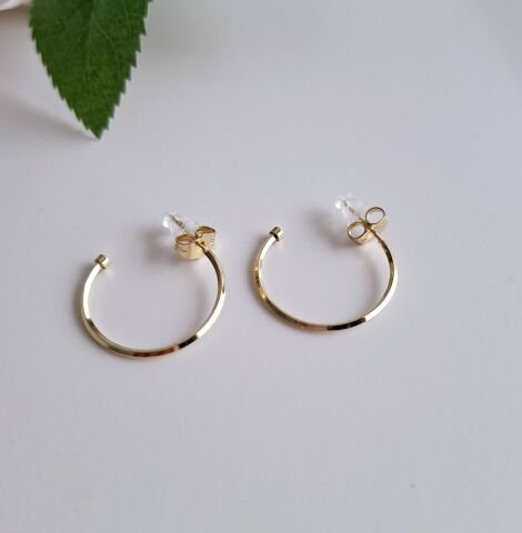 14 AYAR ALTIN RENGİ TAŞSIZ XUPİNG KÜPE