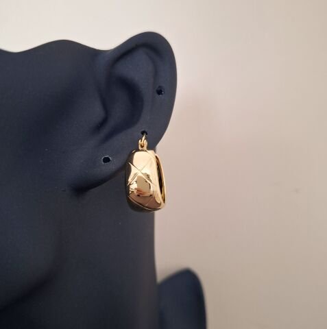 14 AYAR ALTIN RENGİ TAŞSIZ XUPİNG KÜPE