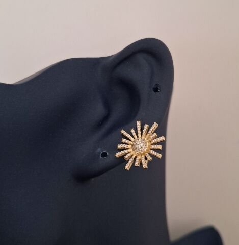 14 AYAR ALTIN RENGİ KÜÇÜK BOY XUPİNG KÜPE