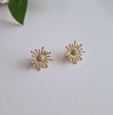 14 AYAR ALTIN RENGİ KÜÇÜK BOY XUPİNG KÜPE