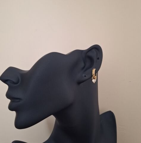 MİNİ BOY XUPİNG KÜPE 14 AYAR ALTIN RENGİ