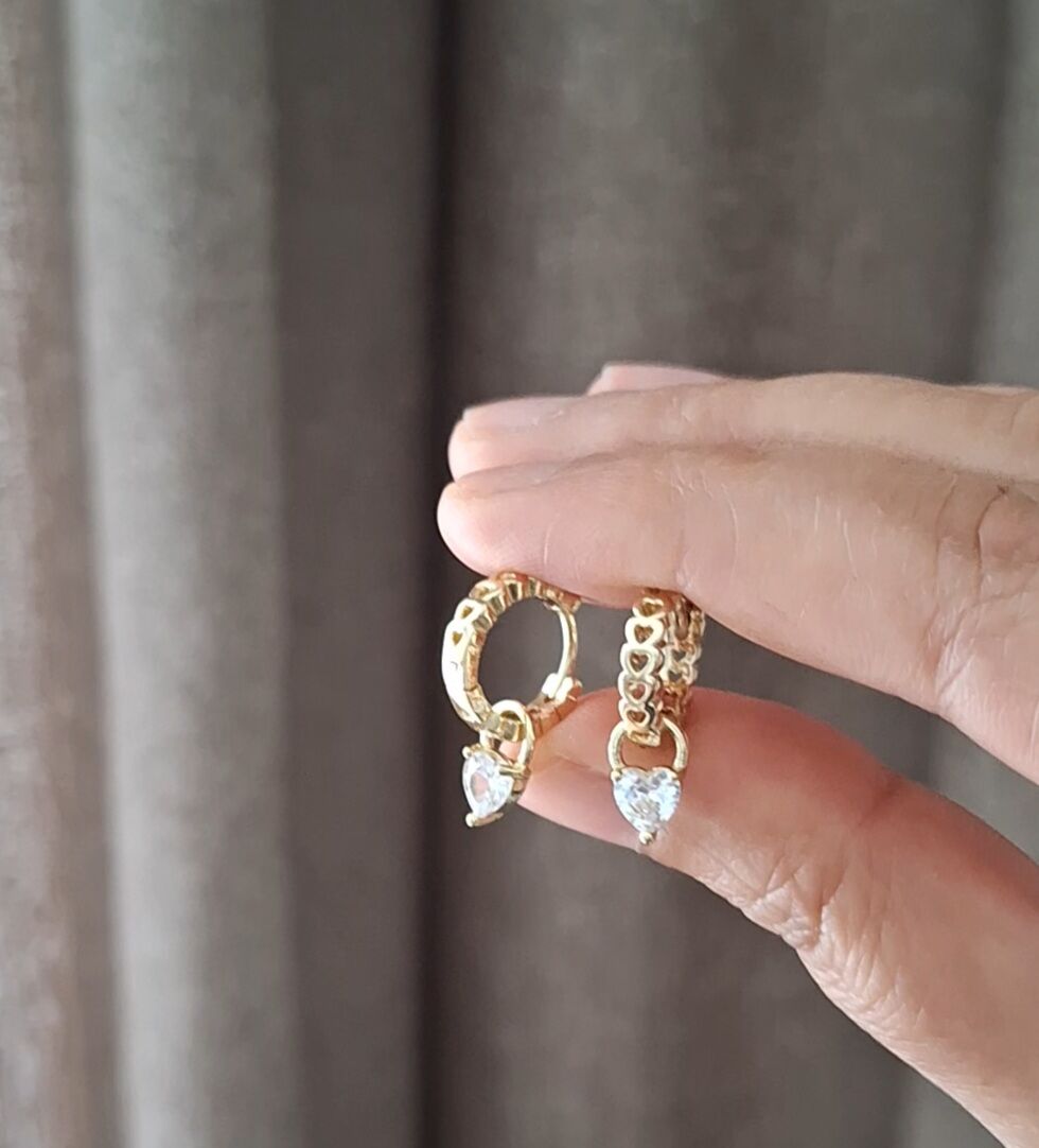 MİNİ BOY XUPİNG KÜPE 14 AYAR ALTIN RENGİ