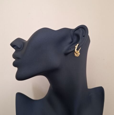 14 AYAR ALTIN RENGİ GÖÇMEN KÜPESİ