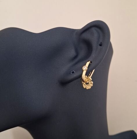 14 AYAR ALTIN RENGİ GÖÇMEN KÜPESİ