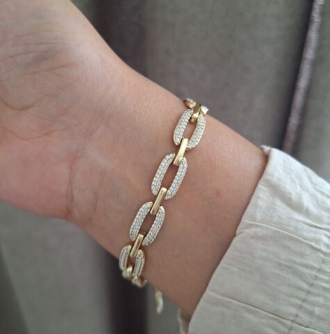 14 AYAR KAPLAMA XUPİNG TAŞLI BİLEKLİK