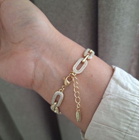 14 AYAR KAPLAMA XUPİNG TAŞLI BİLEKLİK