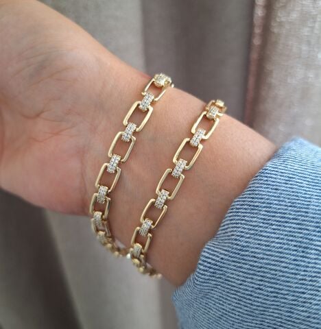 14 AYAR KAPLAMA  XUPİNG TAŞLI BİLEKLİK