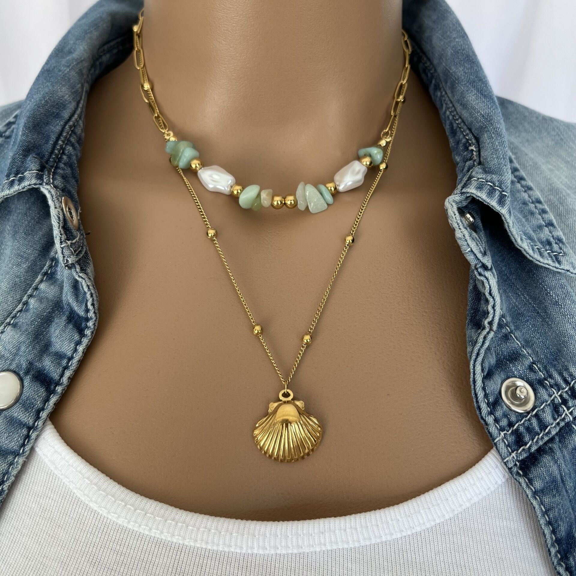 İKİLİ ÇELİK KOLYE