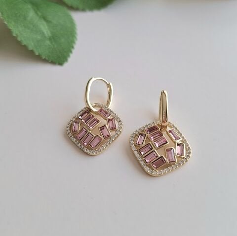PEMBE TAŞLI XUPİNG KÜPE