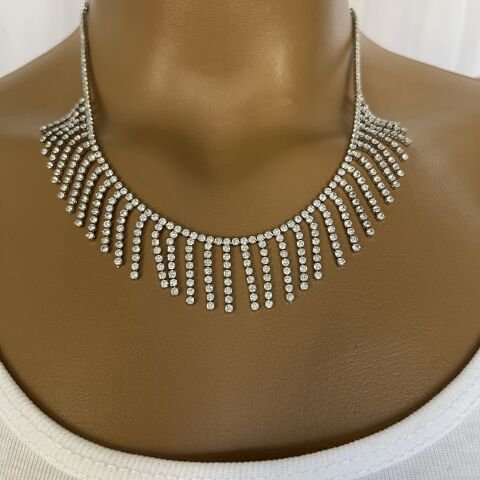 Zirkon Taşlı  Dönmeyen Su Yolu Kolye-Küpe Seti