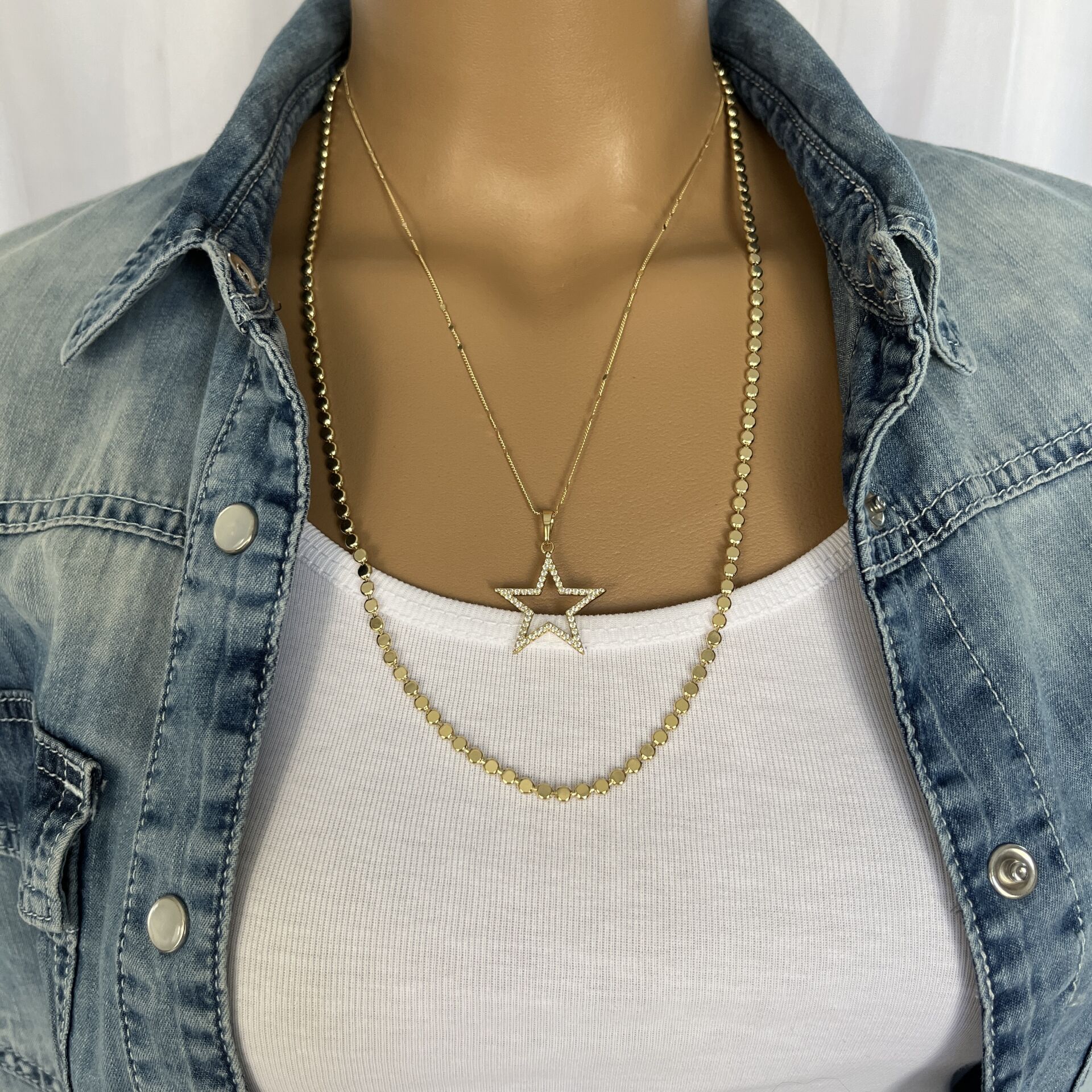 XUPİNG ZİNCİRLİ-KOLYE İKİLİ KOMBİN