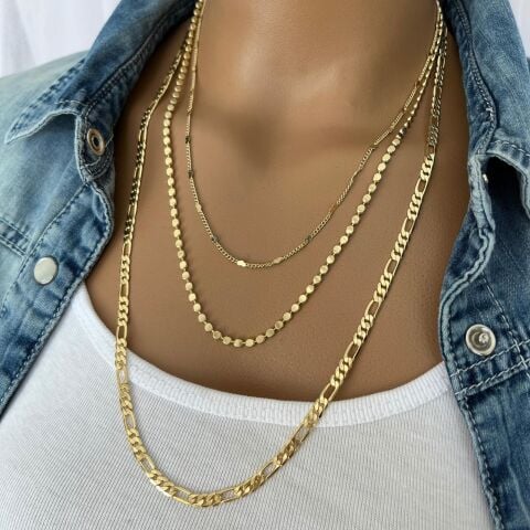 Xuping Zincir Kolye Kombin 3lü