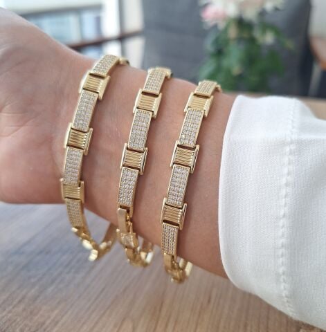 Xuping Bileklik 14 Ayar Altın Rengi