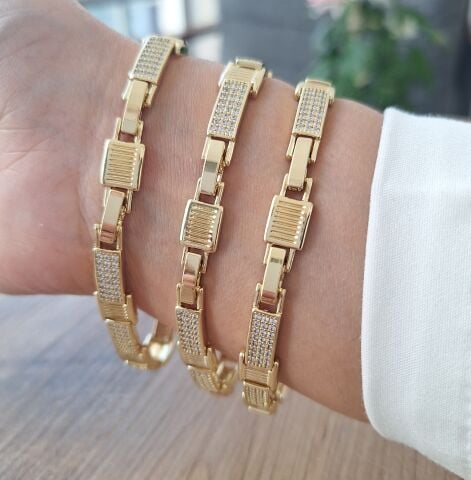 Xuping Bileklik 14 Ayar Altın Rengi