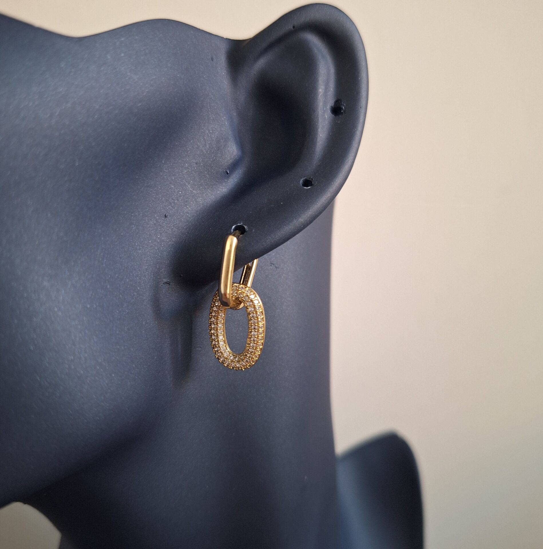 14 AYAR ALTIN RENGİ XUPİNG KÜPE