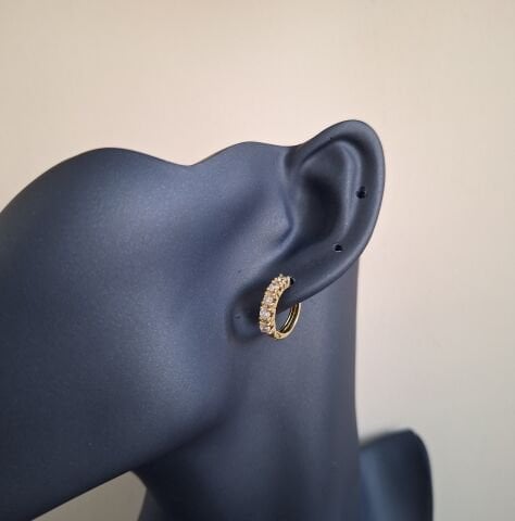 14 AYAR ALTIN RENGİ XUPİNG KÜPE