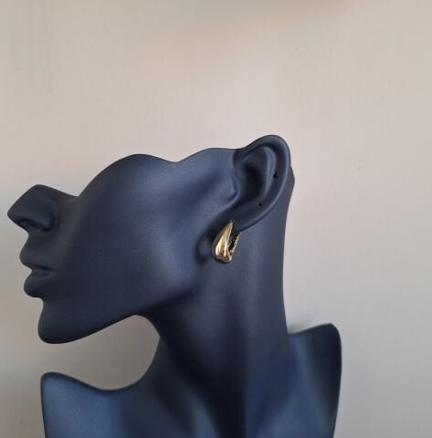 14 AYAR ALTIN RENGİ XUPİNG TAŞSIZ KÜPE