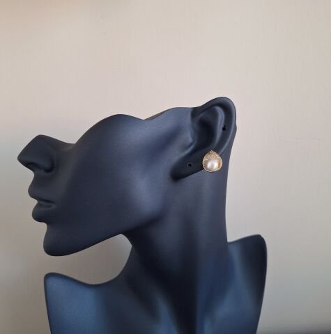 14 AYAR ALTIN RENGİ XUPİNG TAŞLI KÜPE