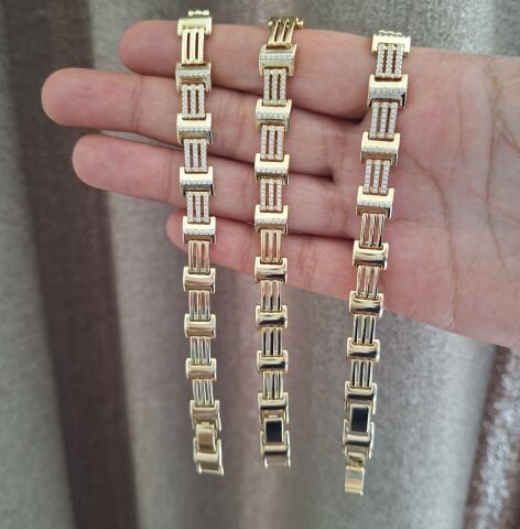 XUPİNG BİLEKLİK 14 AYAR ALTIN RENGİ