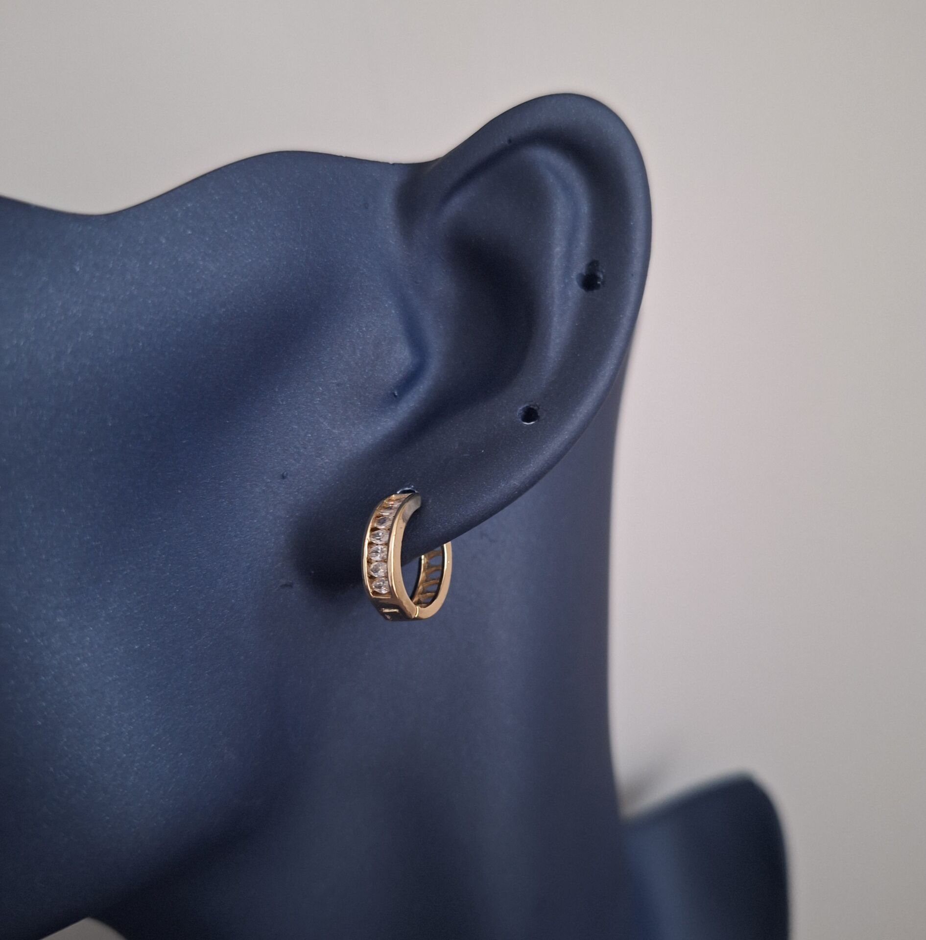 XUPİNG KÜPE KÜÇÜK BOY 14 AYAR ALTIN RENGİ