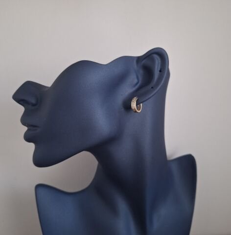 XUPİNG KÜPE KÜÇÜK BOY 14 AYAR ALTIN RENGİ