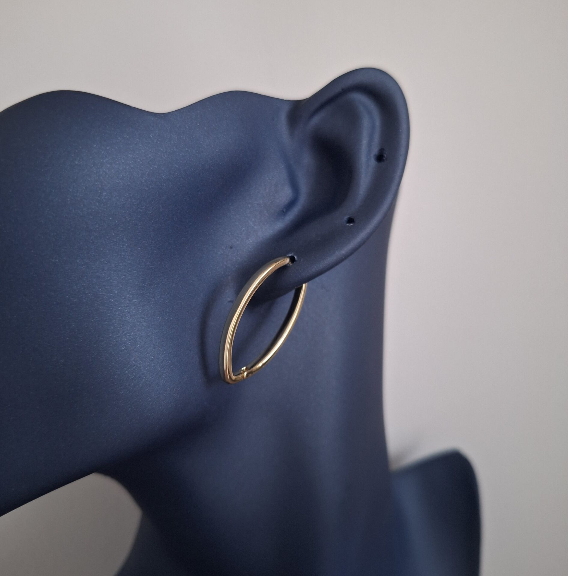 TAŞSIZ XUPİNG KÜPE 14 AYAR ALTIN RENGİ