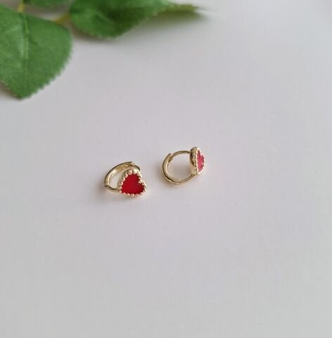 MİNİ BOY XUPİNG KÜPE 14 AYAR ALTIN RENGİ