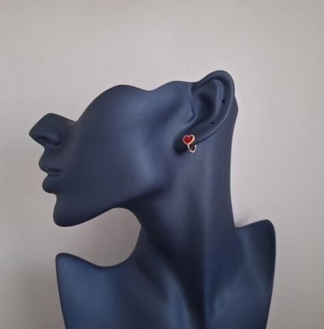 MİNİ BOY XUPİNG KÜPE 14 AYAR ALTIN RENGİ