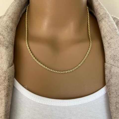 XUPİNG ZİNCİR 14 AYAR GÖRÜNÜMLÜ BURGU 45 CM