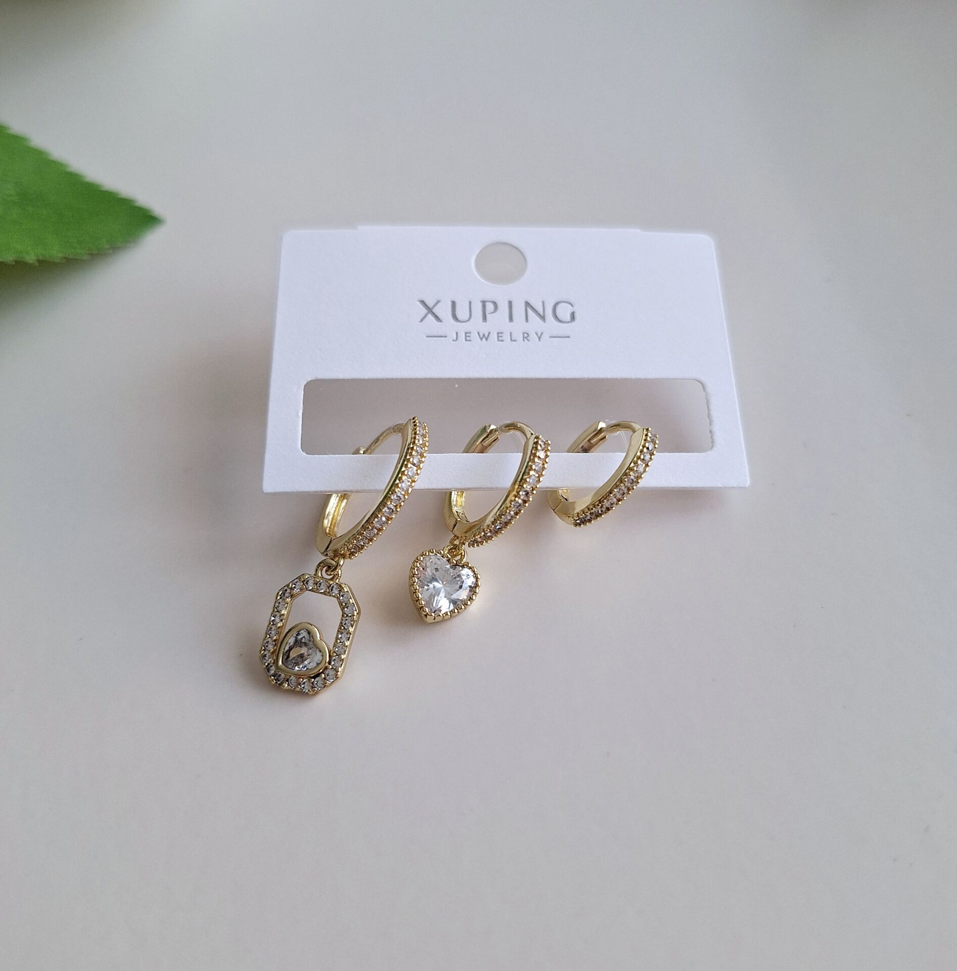 XUPİNG 3'LÜ KÜPE 14 AYAR ALTIN RENGİ