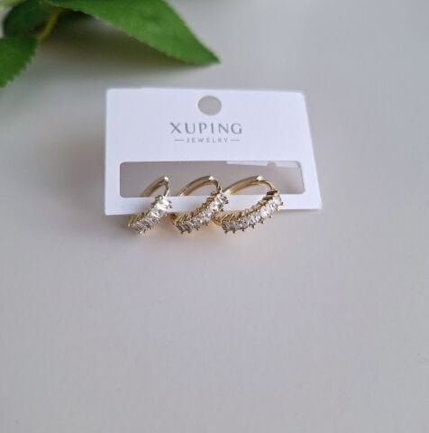 XUPİNG 3'LÜ KÜPE 14 AYAR ALTIN RENGİ