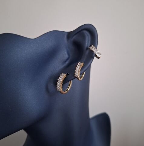 XUPİNG 3'LÜ KÜPE 14 AYAR ALTIN RENGİ