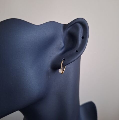 MİNİ BOY XUPİNG KÜPE 14 AYAR ALTIN RENGİ