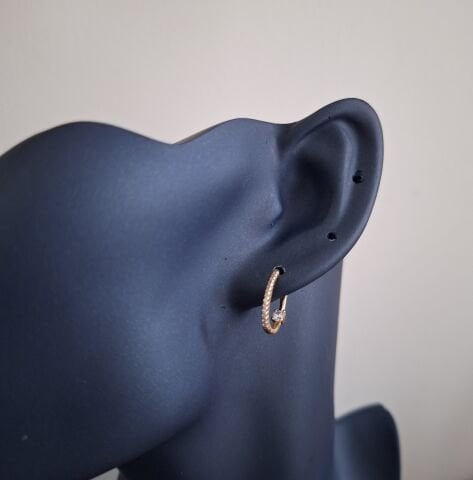 14 AYAR ALTIN RENGİ XUPİNG KÜPE