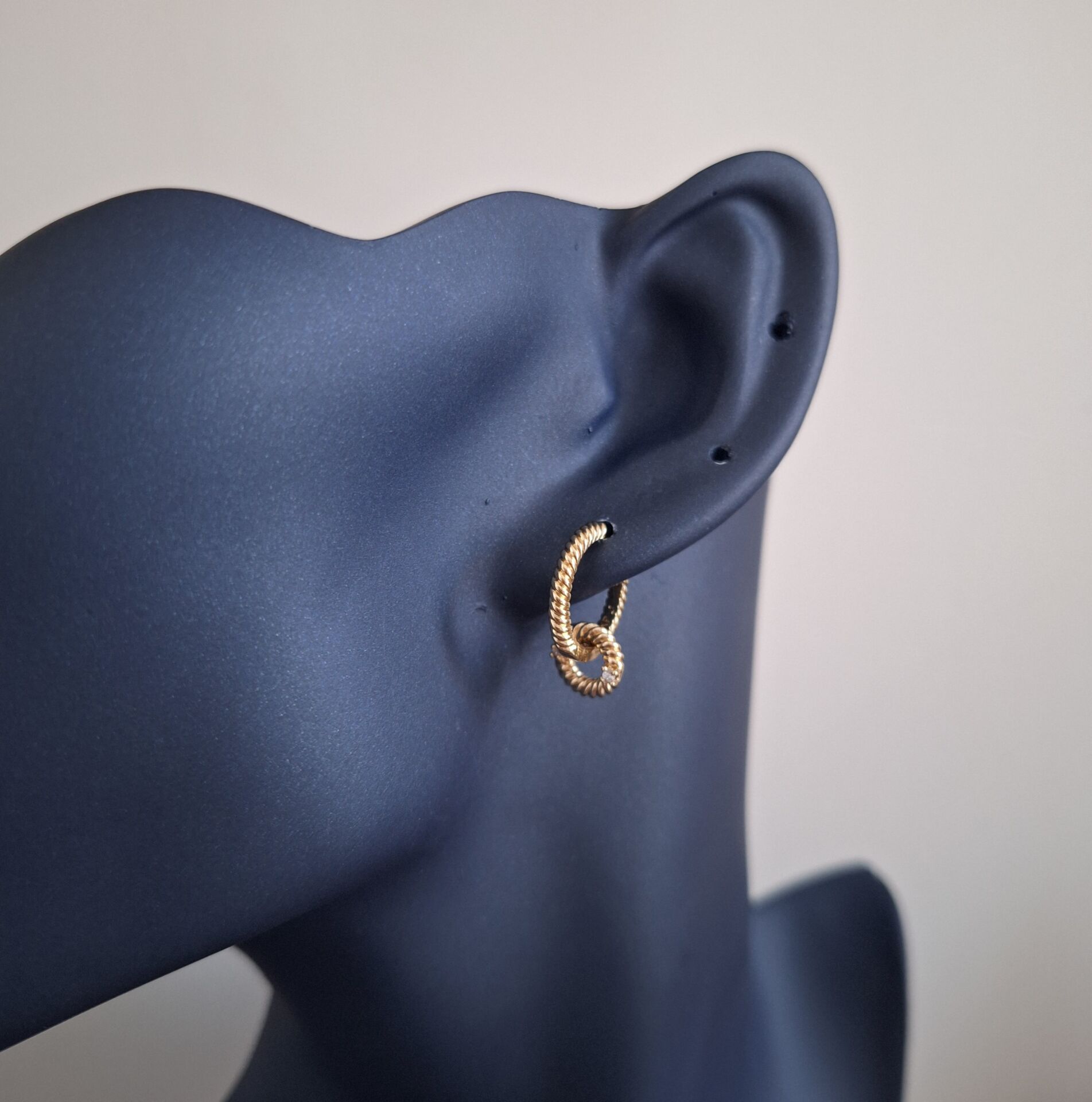 14 AYAR ALTIN RENGİ XUPİNG KÜPE